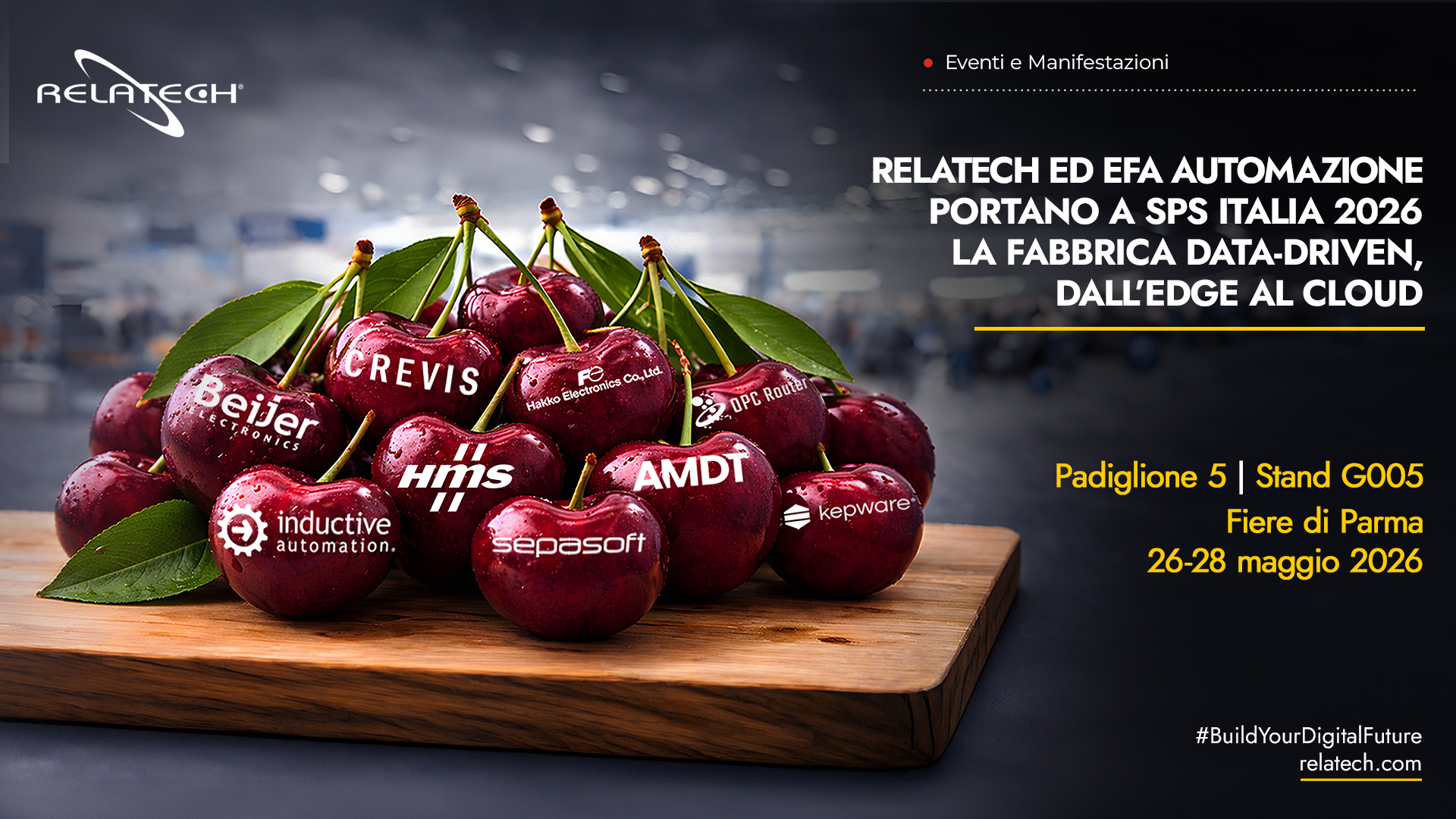 Relatech ed EFA Automazione portano a SPS Italia 2026 la fabbrica data-driven, dall’edge al cloud