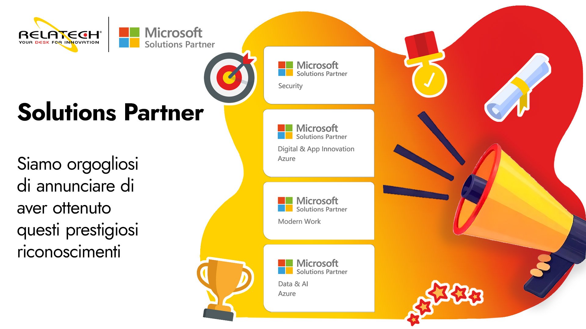 Relatech ottiene la 4° Solutions Partner di Microsoft